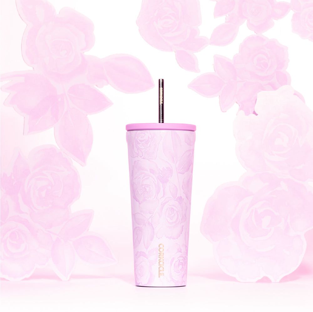 Corkcicle 24oz Cold Cup Insulated Tumbler With Straw Forget Me Not | HME-60622472
